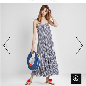 MDS Stripes WYATT TIERED MAXI DRESS XS